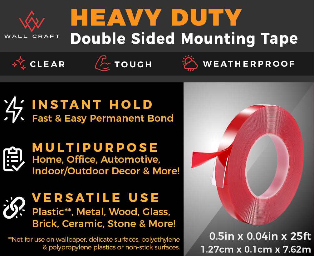 Clear Heavy Duty Double Sided Mounting Tape